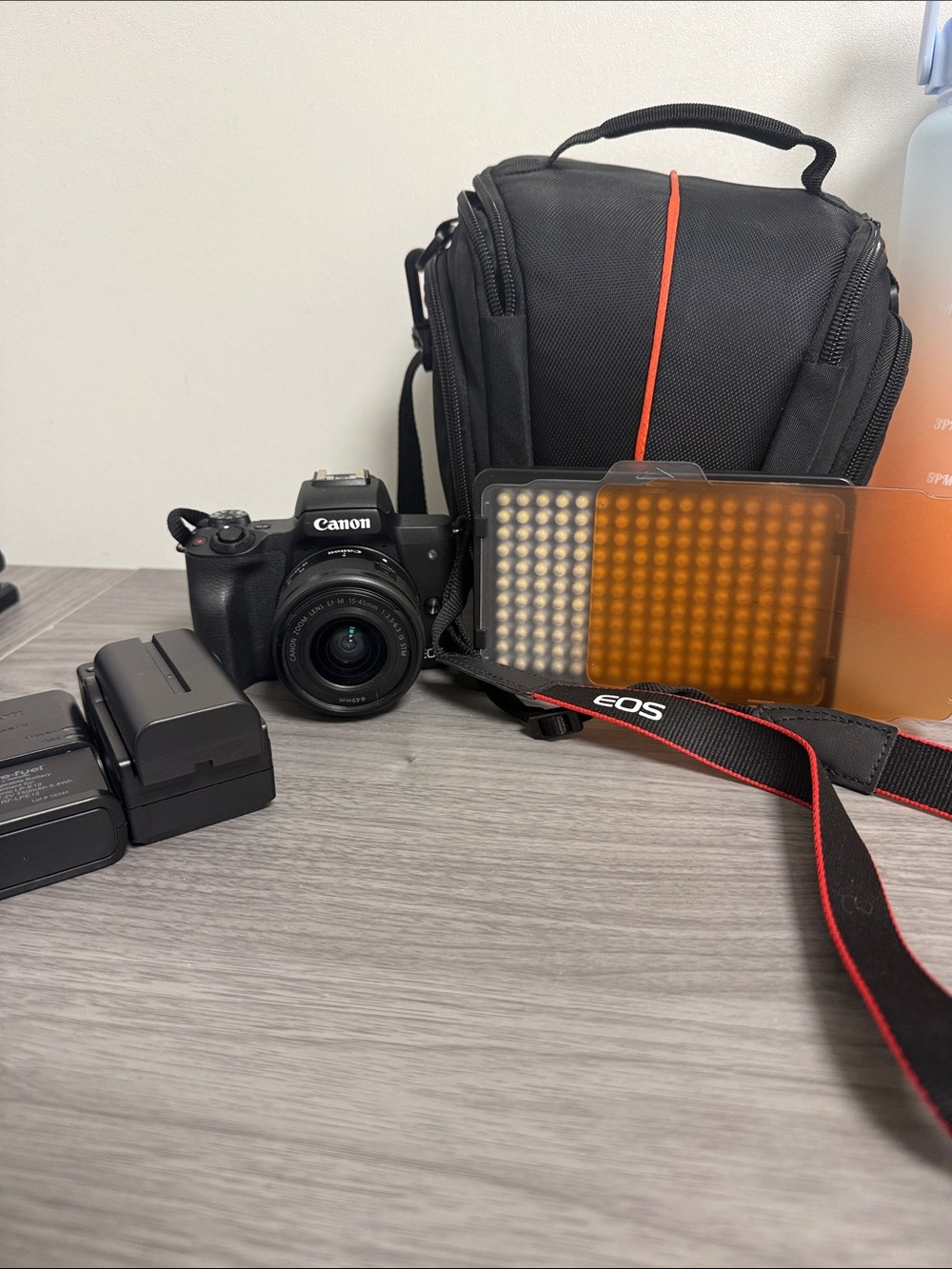 Canon EOS M50 Mirrorless Camera + Lens, Light, Bag & Accessories Bundle
